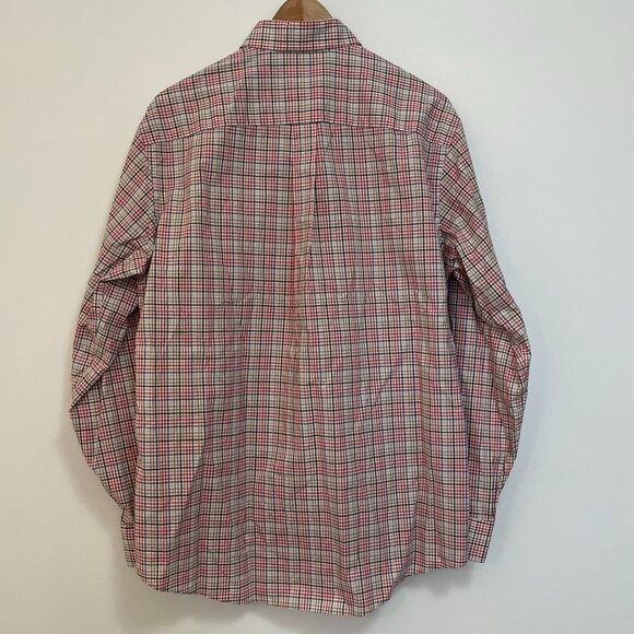 Jos. A. Bank Plaid Button Down Tailored Fit Shirt - Size Large - Picture 6 of 6